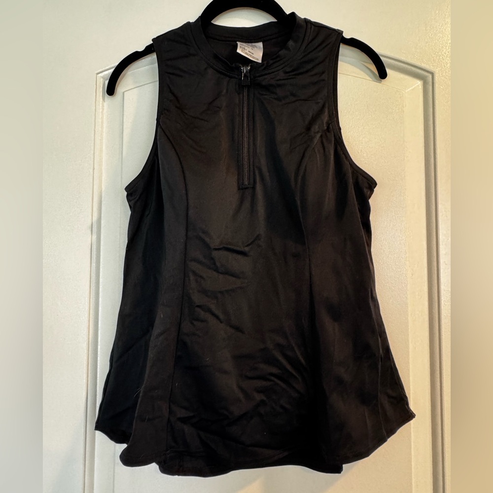 Fit 4 U Sleeveless 1/4 Zip Swim Shirt